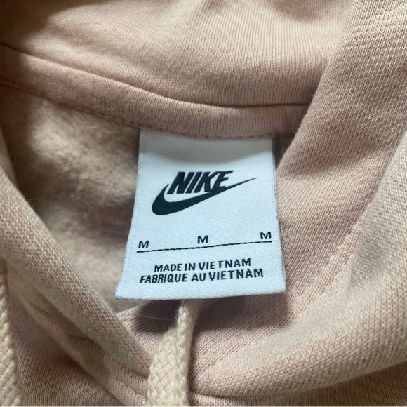 Nike light pink drawstring hoodie size M with a big pocket - Picture 2 of 7